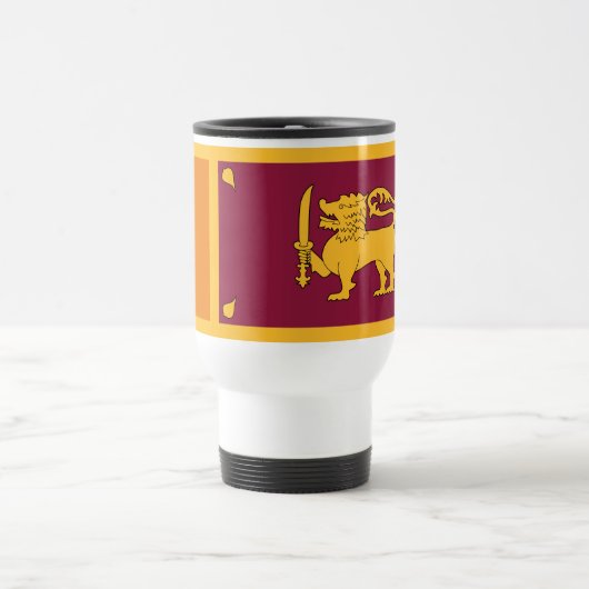 Mug De Voyage Drapeau Sri Lanka (Centre)