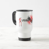 Mug De Voyage Drapeau Trinité-et-Tobago en Motif numérique (Devant gauche)