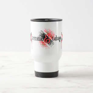 Mug De Voyage Drapeau Trinité-et-Tobago en Motif numérique