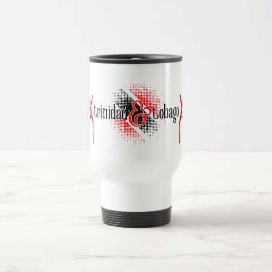 Mug De Voyage Drapeau Trinité-et-Tobago en Motif numérique (Centre)