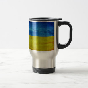 Mug De Voyage Drapeau ukrainien stylisé