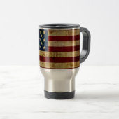 Mug De Voyage Drapeau USA / Grunged (Devant droit)