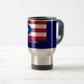Mug De Voyage Drapeaux de Porto Rico (Devant droit)