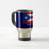 Mug De Voyage Drapeaux de Porto Rico (Devant gauche)