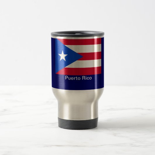 Mug De Voyage Drapeaux de Porto Rico (Centre)