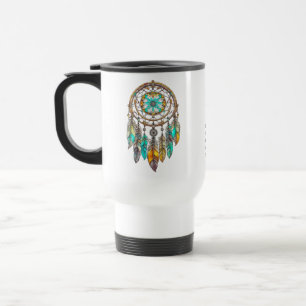 Mug De Voyage Dreamcatcher bleu, Turquoise et Brown   Sweet Drea