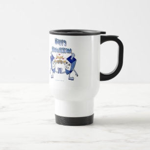 Mug De Voyage Dreidels de Hanoukka dansants et beignets de gelée