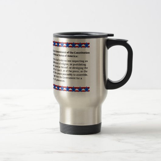 Mug De Voyage Droits de premier amendement (Droit)