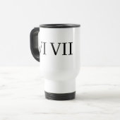 Mug De Voyage drôle 67 chiffre romain (Devant gauche)
