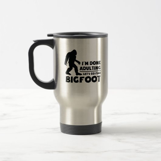Mug De Voyage Drôle Allons chercher Bigfoot Cadeau (Gauche)