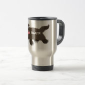 Mug De Voyage Drôle animal avide de carcajou (Devant droit)