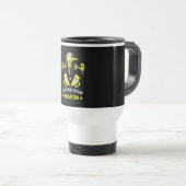 Mug De Voyage Drôle cadeau de constructeur professionnel (Devant droit)