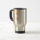 Mug De Voyage Drôle cadeau Machiniste - Cerveau Machiniste (Devant gauche)