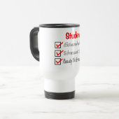 Mug De Voyage Drôle Cadeaux Étudiants "Prêt À Diplômer!" (Devant gauche)