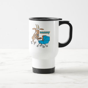 Mug De Voyage drôle chèvre poussant poussette de poussette