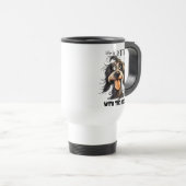 Mug De Voyage Drôle chien de meilleure vie sarcasme (Devant droit)