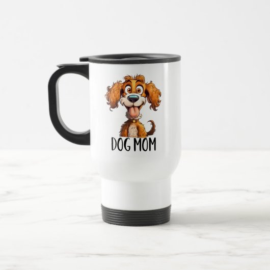 Mug De Voyage Drôle chien maman mot art sarcasme (Gauche)