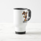 Mug De Voyage Drôle chien papa art de mots (Devant droit)