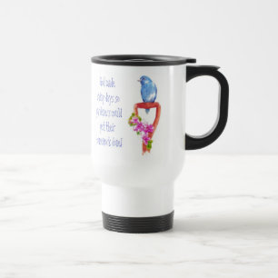 Mug De Voyage Drôle Citation de jardinage, Bluebird