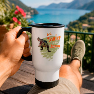 Mug De Voyage Drôle de dinosaure meilleur professeur de la class