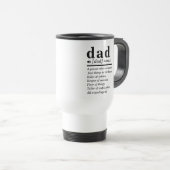 Mug De Voyage Drôle définition papa (Devant droit)