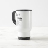 Mug De Voyage Drôle définition papa (Devant gauche)