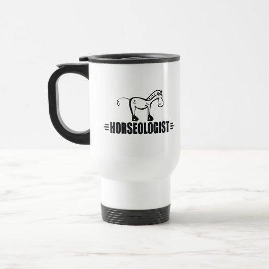 Mug De Voyage Drôle du cheval (Gauche)
