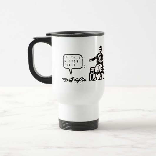Mug De Voyage Drôle est ce gluten libèrent la bande dessinée (Gauche)