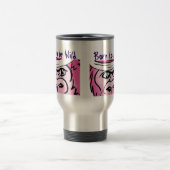 Mug De Voyage Drôle Gorille rose sauvage (Centre)