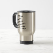 Mug De Voyage drôle Millwright Définition cadeaux pour hommes fe (Devant gauche)