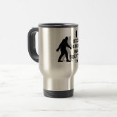 Mug De Voyage drôle nerdy geek gros pied sasquatatch (Devant gauche)