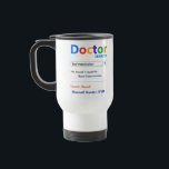 Mug De Voyage Drôle personnalisé meilleur cadeau vétérinaire<br><div class="desc">Customisez cette drôle de coutume meilleure tasse cadeau vétérinaire pour faire un cadeau qu'ils aimeront. Un grand cadeau pour les médecins. RX Mugs - exactement ce que le Dr a commandé!</div>