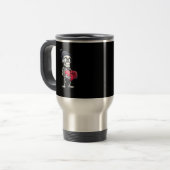 Mug De Voyage Drôle Squelette Hommes Femmes Squelette Coeur Vale (Devant gauche)