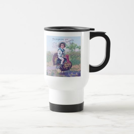 Mug De Voyage Drôle Thanksgiving Turquie (Droite)