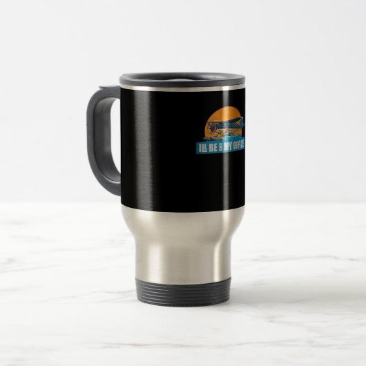 Mug De Voyage Drôle Vêtements d'aviation être bureau Drôle cadea (Devant gauche)
