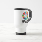 Mug De Voyage Durable : Objectifs, grâce et vie verte (Devant droit)