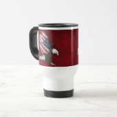 Mug De Voyage Eagle Drapeau Voyage Mug (Devant gauche)