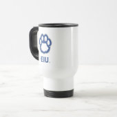 Mug De Voyage Eastern Illinois Panthers Empreinte de patte & EIU (Devant gauche)
