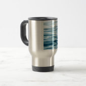 Mug De Voyage Eau bleue ondulée (Devant gauche)