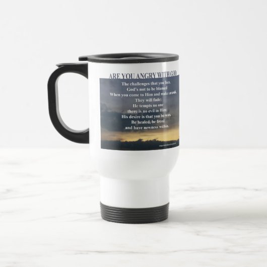 Mug De Voyage EC Êtes-Vous En Colère Avec Dieu, Voyage/Transport (Gauche)