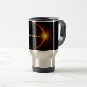 Mug De Voyage Éclipse solaire en action Voyage/banquette