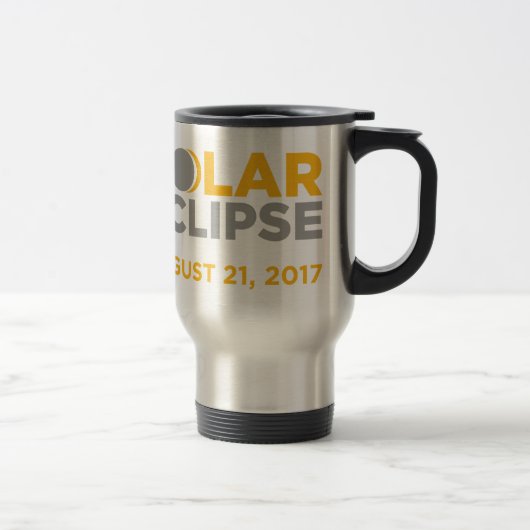 Mug De Voyage Éclipse solaire le 21 août 2017 (Droit)