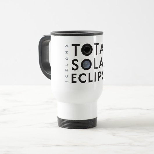 Mug De Voyage Éclipse solaire totale (Devant gauche)