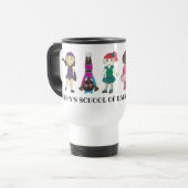 Mug De Voyage École de danse customisée Studio enseignant Ballet (Devant gauche)