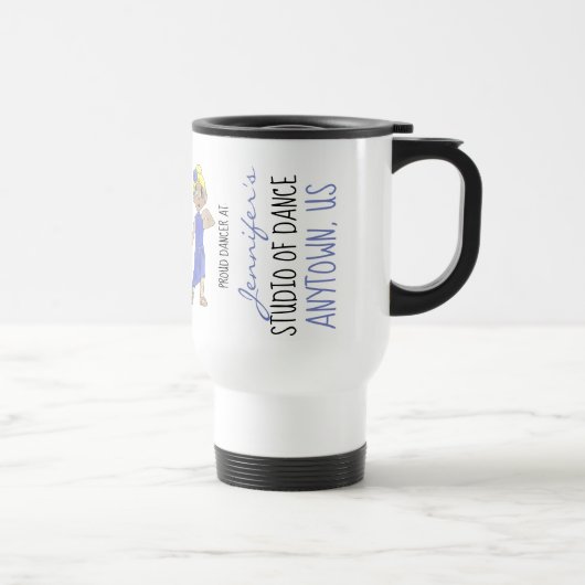 Mug De Voyage École de danse personnalisée Studio Fier Danseur L (Droite)