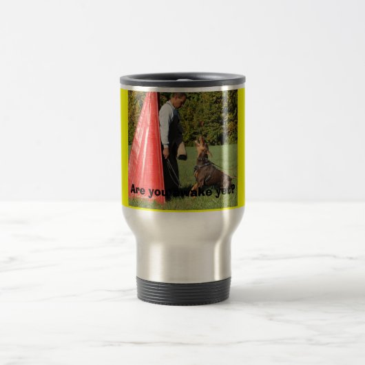 Mug De Voyage Écorce et prise de Schutzhund - customisées (Centre)