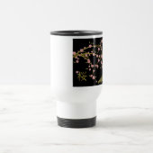 Mug De Voyage Écran noir rose Sakura or noir (Centre)