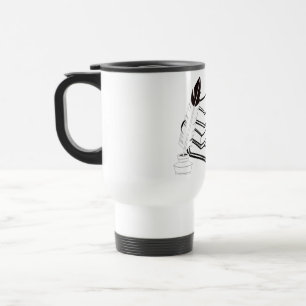 Mug De Voyage Ecriture ou éducation en noir et blanc Musique à t