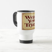 Mug De Voyage Écrivez Votre Vérité 3 (Devant gauche)
