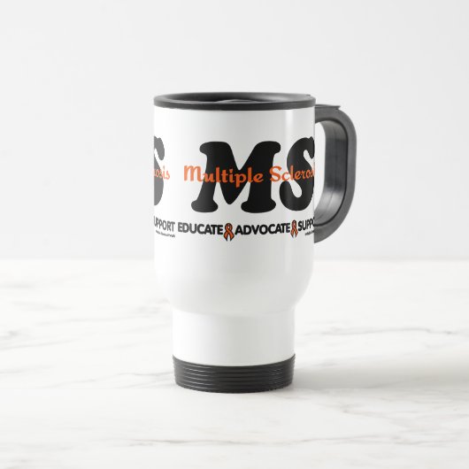 Mug De Voyage Éduquer le support de l'avocat...MS (Devant droit)
